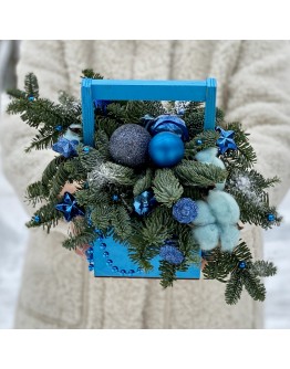 Новогодняя композиция Северное сияние