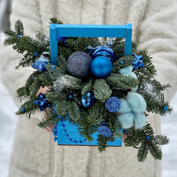 Новогодняя композиция Северное сияние