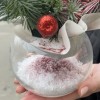 Красная новогодняя композиция в стекле