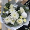 Новогодний букет Серебряное конфетти 