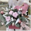 Новогодняя композиция Розовые коньки
