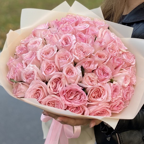 51 ароматная роза Pink Ohara