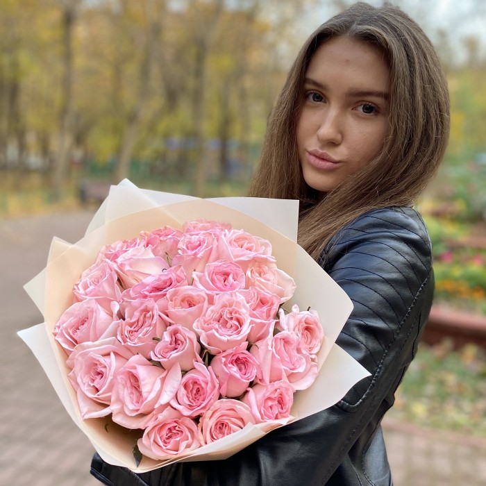 Букет ароматных роз Pink Ohara