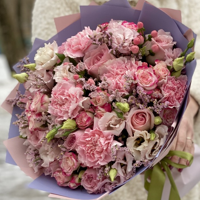 Букет Зефир с пионовидной розой Охара