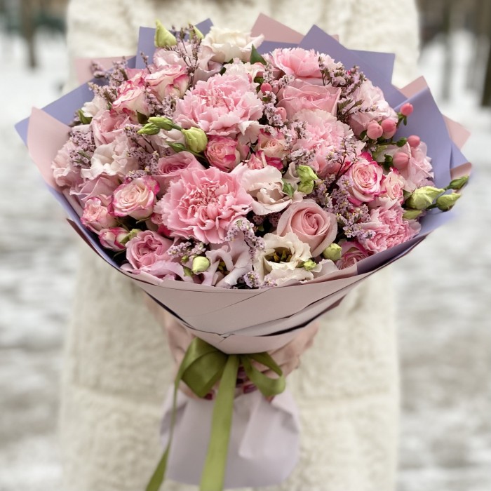 Букет Зефир с пионовидной розой Охара