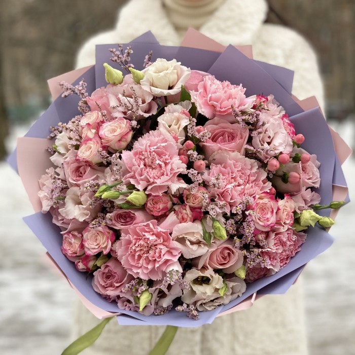 Букет Зефир с пионовидной розой Охара