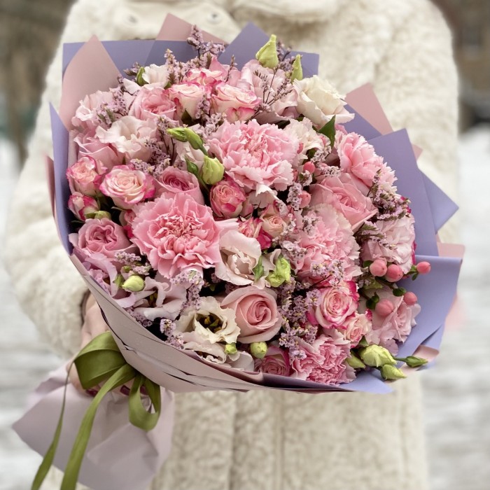 Букет Зефир с пионовидной розой Охара