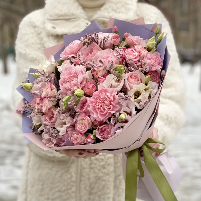 Букет Зефир с пионовидной розой Охара