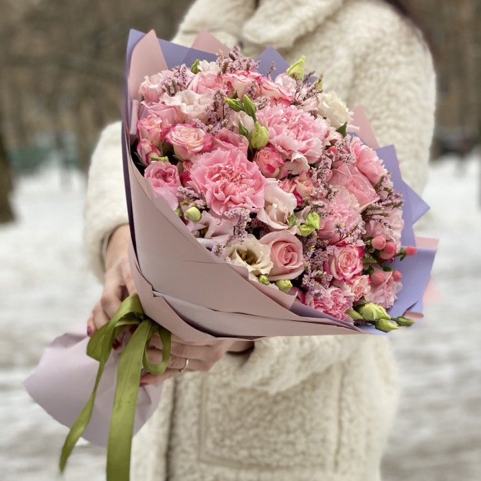 Букет Зефир с пионовидной розой Охара