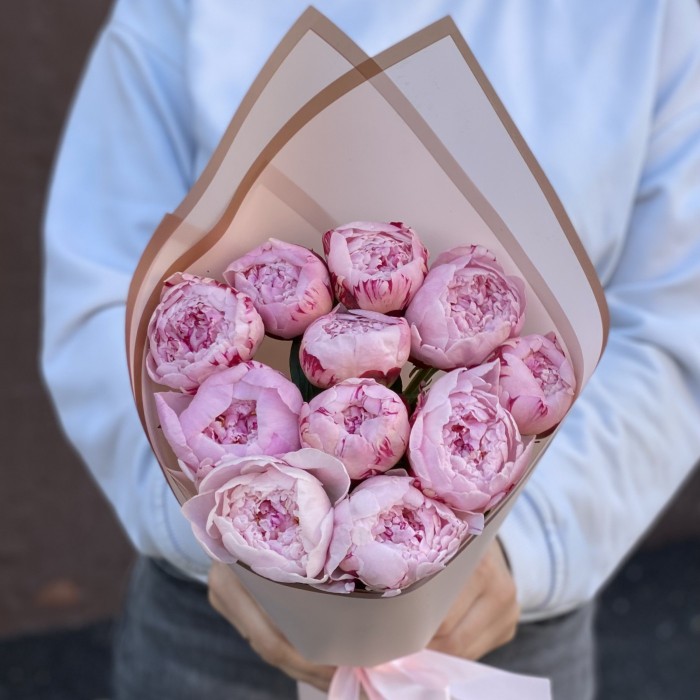 11 пионов Сара Бернар