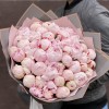 Букет из 45 розовых пионов Сара Бернар