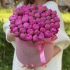 51 малиновый пион Флеминг в коробке