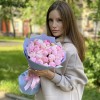 25 нежно-розовых пионов Гардения
