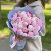 25 нежно-розовых пионов Гардения