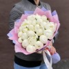 Букет из 25 белых пионов