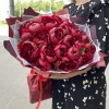 25 бордовых пионов Голландия