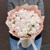 Букет из 25 кремовых пионов Фестива