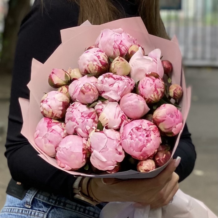 15 кустовых пионов Сара Бернар