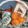 Подарок на новый год с мандаринами и пряниками
