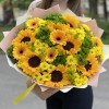 Букет Летний рассвет с подсолнухами