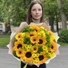 Букет Летний рассвет с подсолнухами