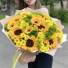 Букет Летний рассвет с подсолнухами