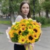 Букет Летний рассвет с подсолнухами