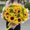 Букет Летний рассвет с подсолнухами