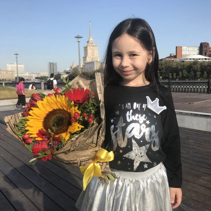 Минибукет подсолнухов