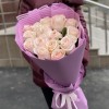 15 высоких розовых роз Помароса