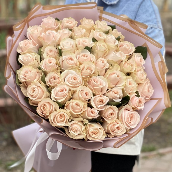 51 нежно-розовая роза Помароса