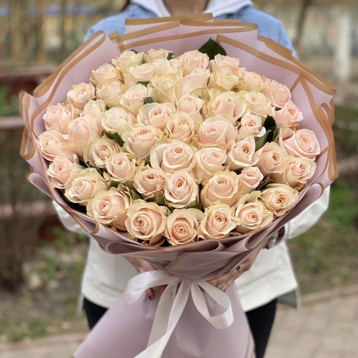 51 нежно-розовая роза Помароса