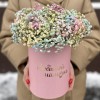 Радужная гипсофила в коробке Любимой Мамочке