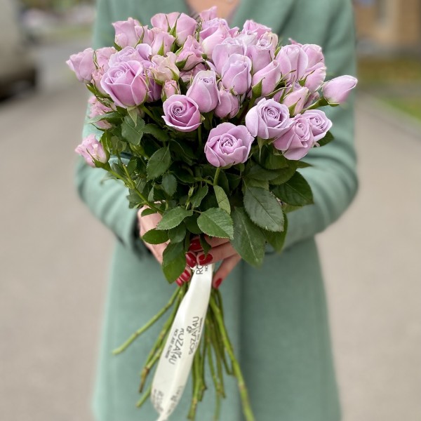 Кустовая роза Сильвер Шедоу 50 см