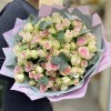 15 кустовых роз Гуд Муд с эвкалиптом