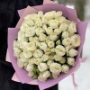 25 кустовых роз сорта Сноу Бабл 50 см