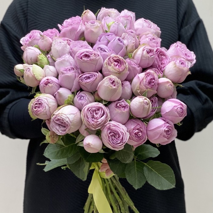 Кустовая пионовидная роза Lavender Lace