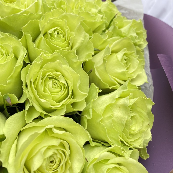 Букет зеленых роз