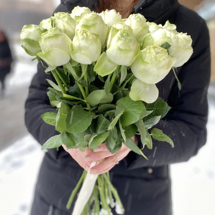 Пионовидная роза Пур Блонд