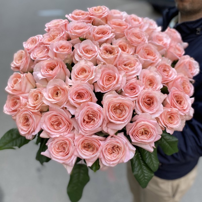 51 розовая роза Лондон Ай