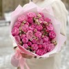 Пионовидная роза Леди бомбастик с ваксфлауэром