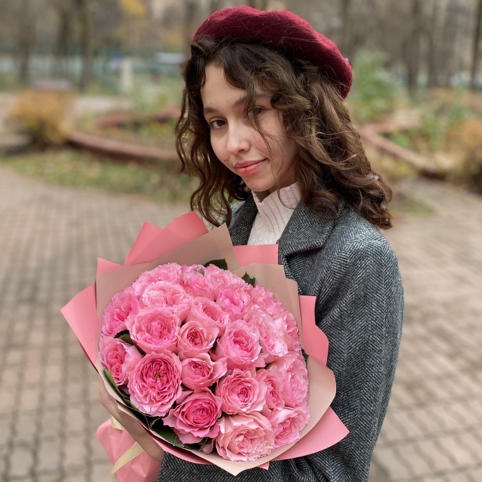 Букет из пионовидных роз Mayra’s Pink