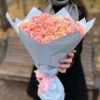 Персиковые пионовидные розы