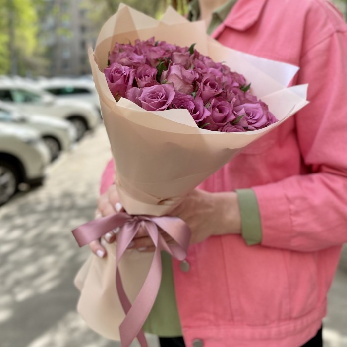 25 сиреневых роз Нью Орлеанс