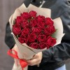19 красных роз 40 см