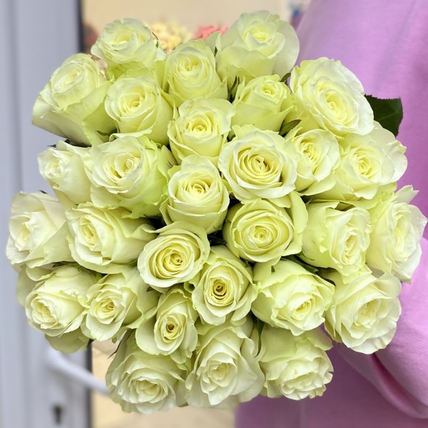 Роза белая 40 см