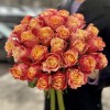Красно-оранжевая роза 3Д