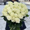 Роза белая 80 см