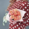 7 красно-оранжевых роз 3Д