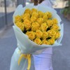 25 желтых роз Хай Еллоу 60 см